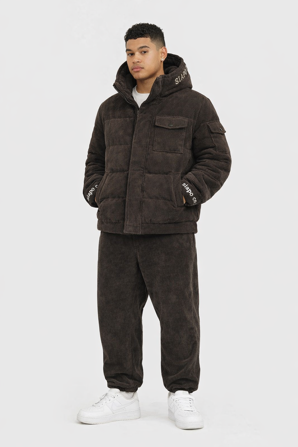 SIAPO CO Corduroy Puffer Jacket