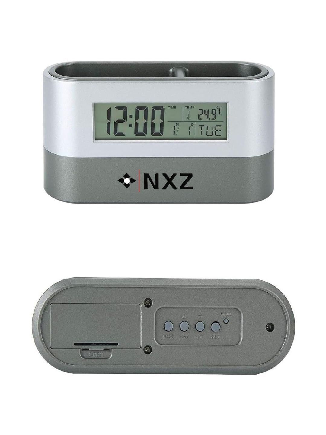 Digital Desk Organizer Clock with Pen Holder