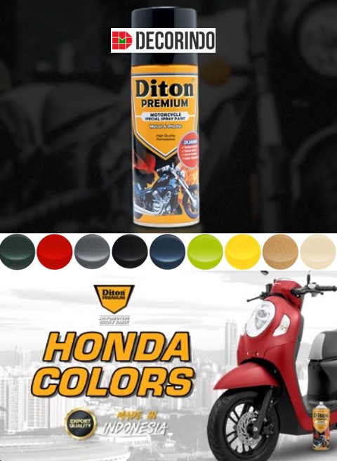 Semprot Cat Diton Premium Honda Colors Collection