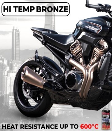 Diton Cat Semprot Hi Temp Warna Bronze Tahan Panas Hingga 600°C