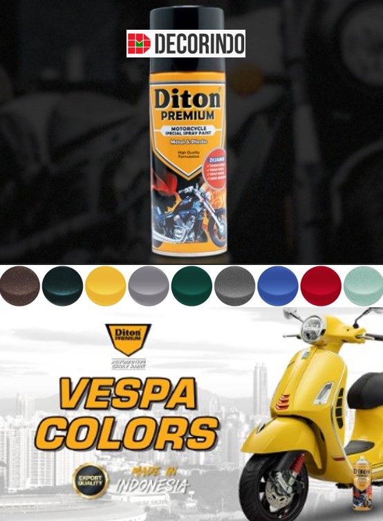 Cat Semprot Diton Premium Vespa Colors Collection