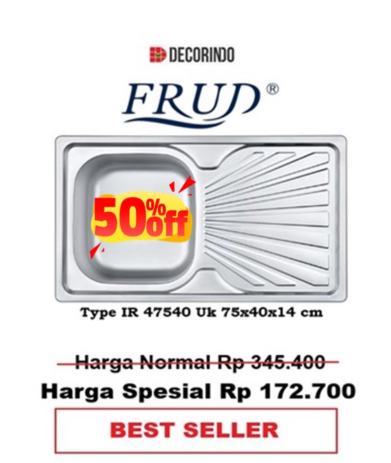 Bak Cuci Piring Kitchen Sink FRUD IR 47540