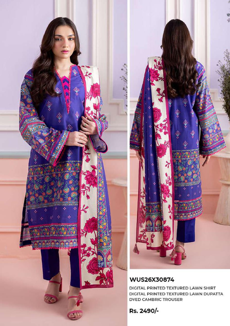 Digital Printed Lawn Suit