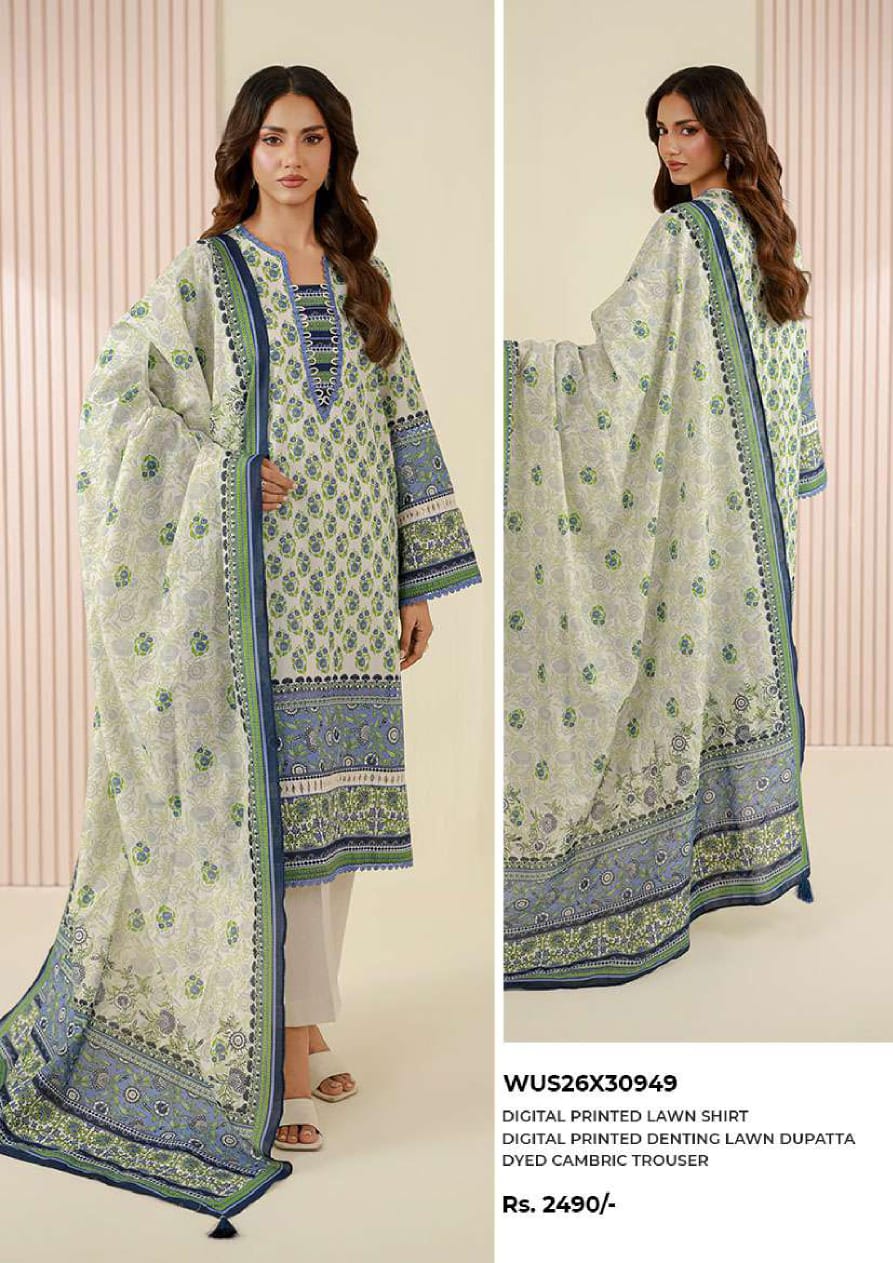 ZELLBURY Shirt Shalwar Dupatta - 0951