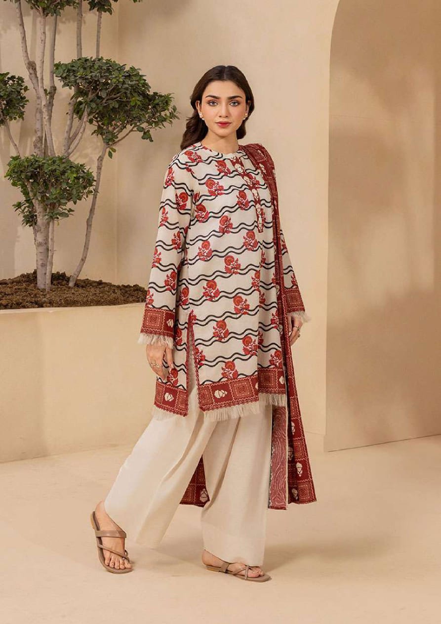 Printed Lawn 3 Piece Suit