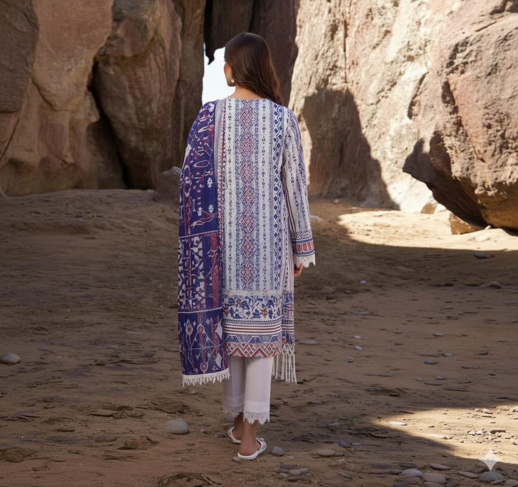 Digitel Printed Lawn Unstitched Suit