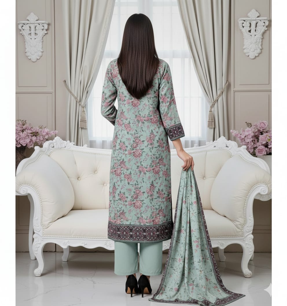 Floral Printed Lawn Suit