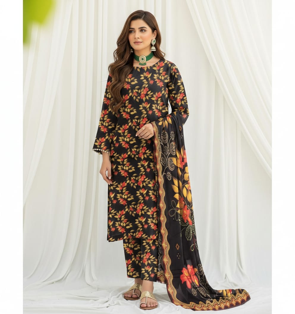 Floral Printed Lawn Suit