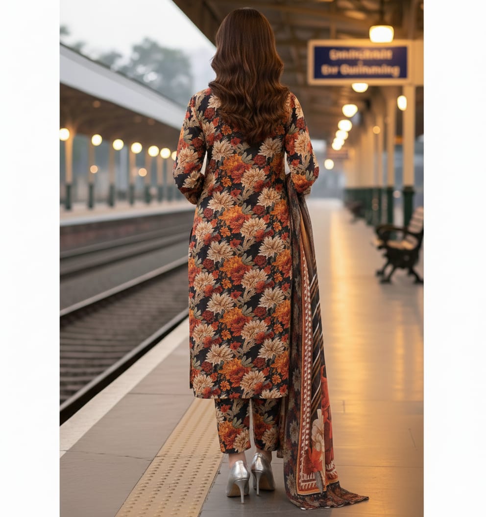 Nishat Digitel Printed Unstitched 3-Piece 