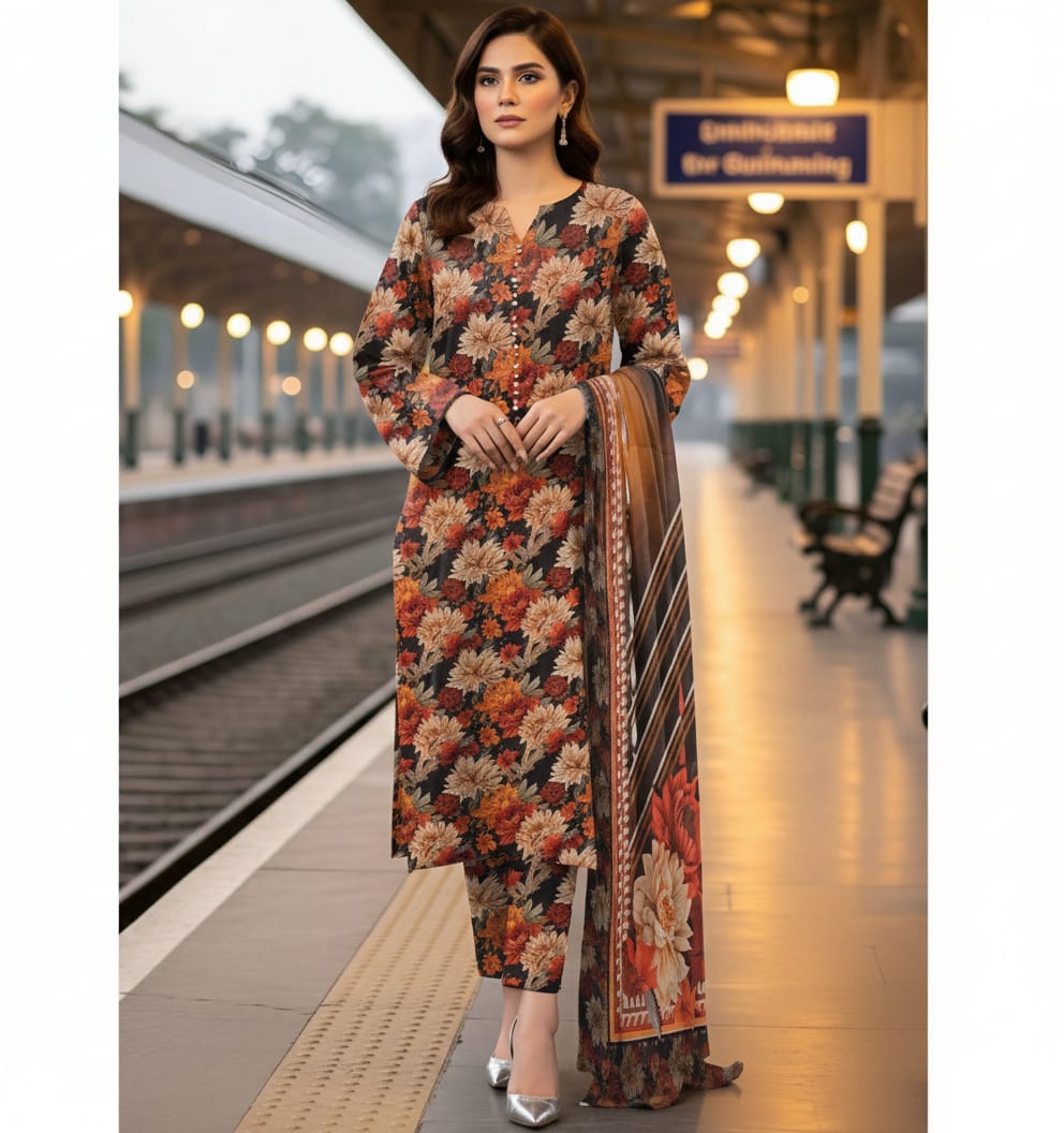Nishat Digitel Printed Unstitched 3-Piece 
