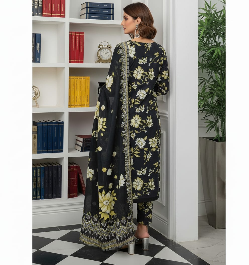 Sapphire Digitel Printed Lawn Unstitched 3-Piece Suite