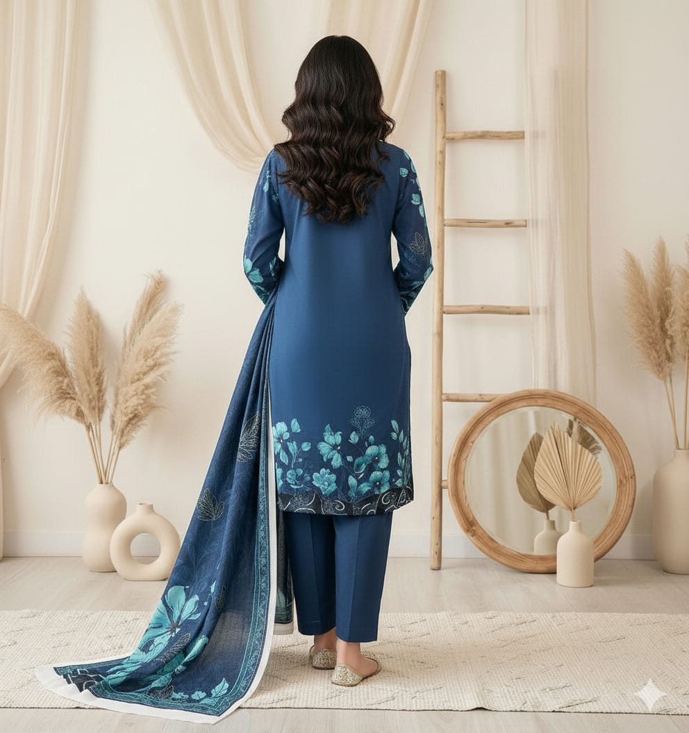 Sapphire women Digitel Printed neck embroiderd