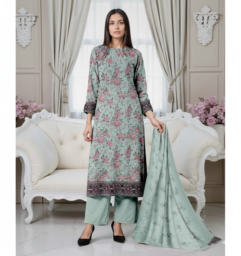 Floral Printed Lawn Suit