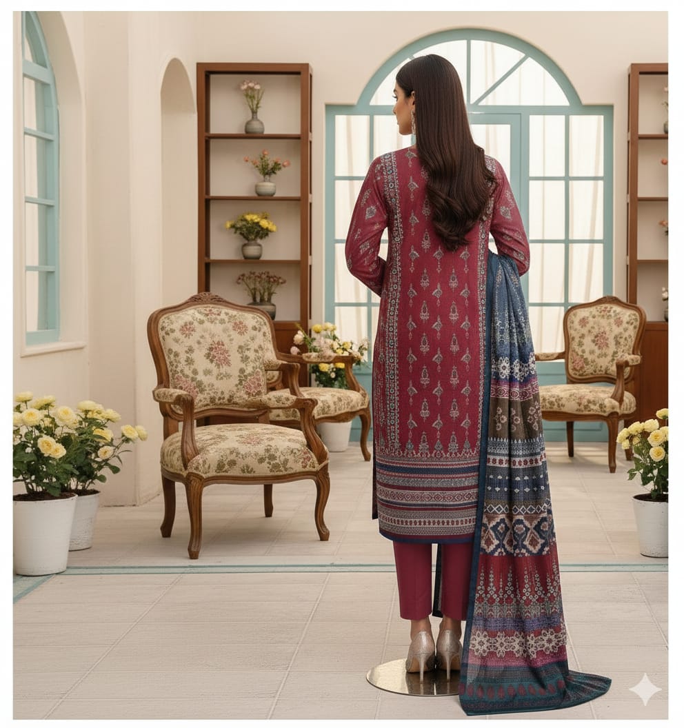 Elegant Printed Lawn Suit
