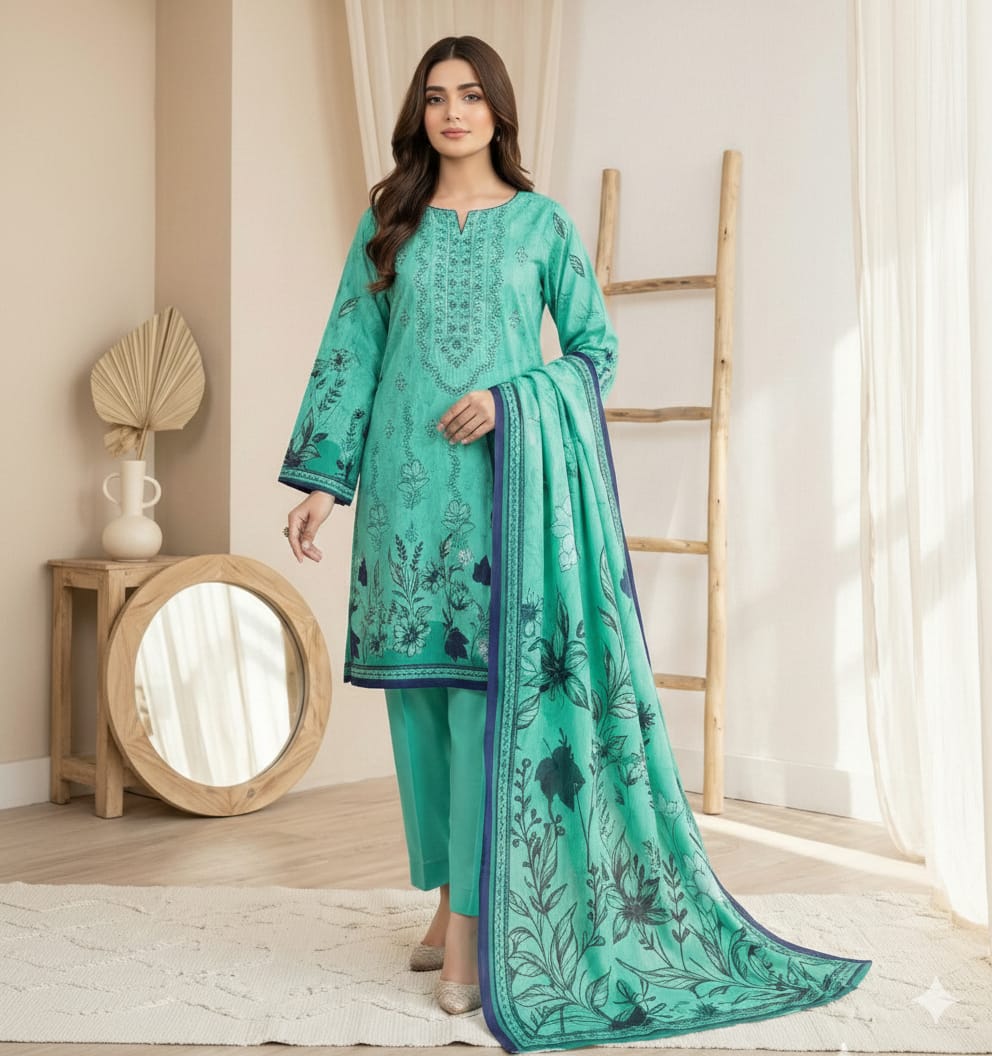 Sapphire Embroiderd Lawn Unstitched 3-Piece