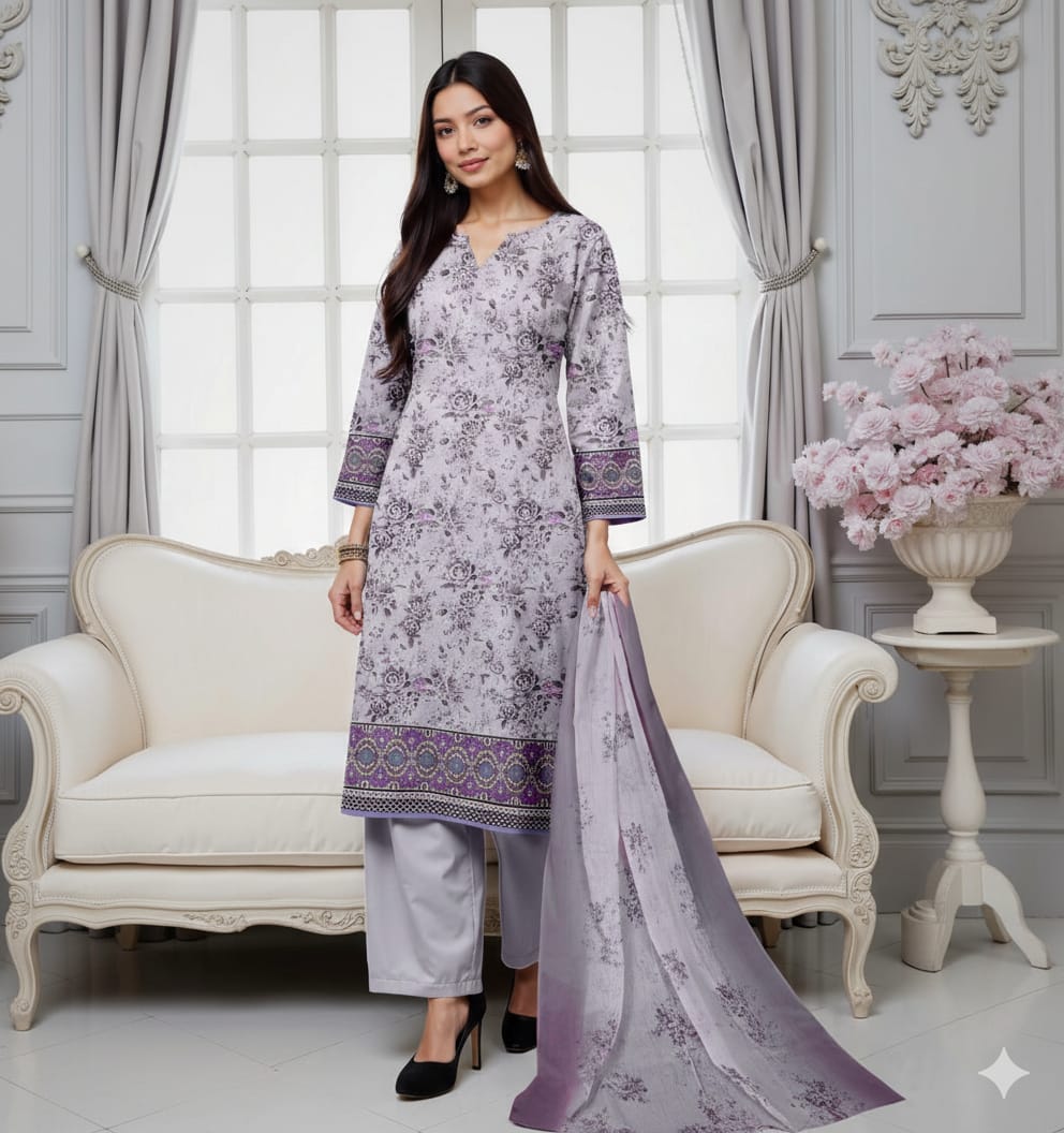 Mother collection Digitel Printed Lawn 3-Piece Suite