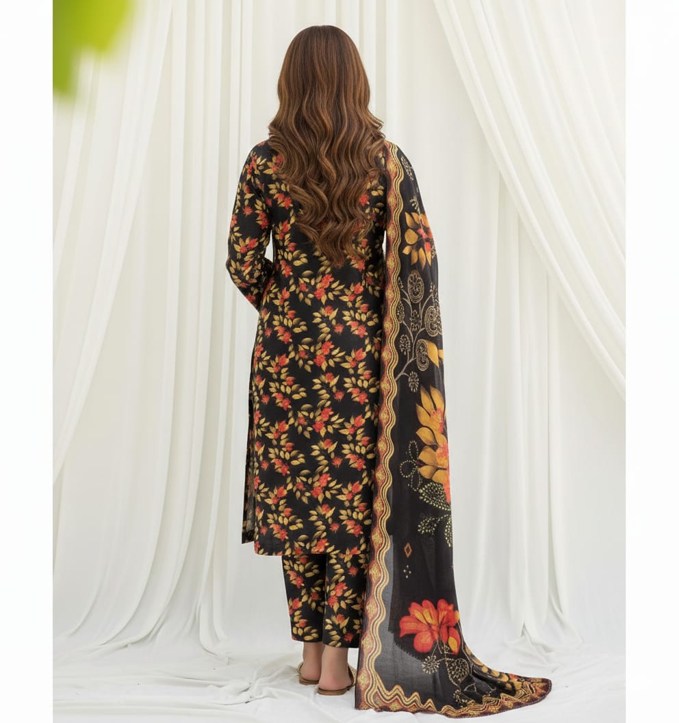 Floral Printed Lawn Suit