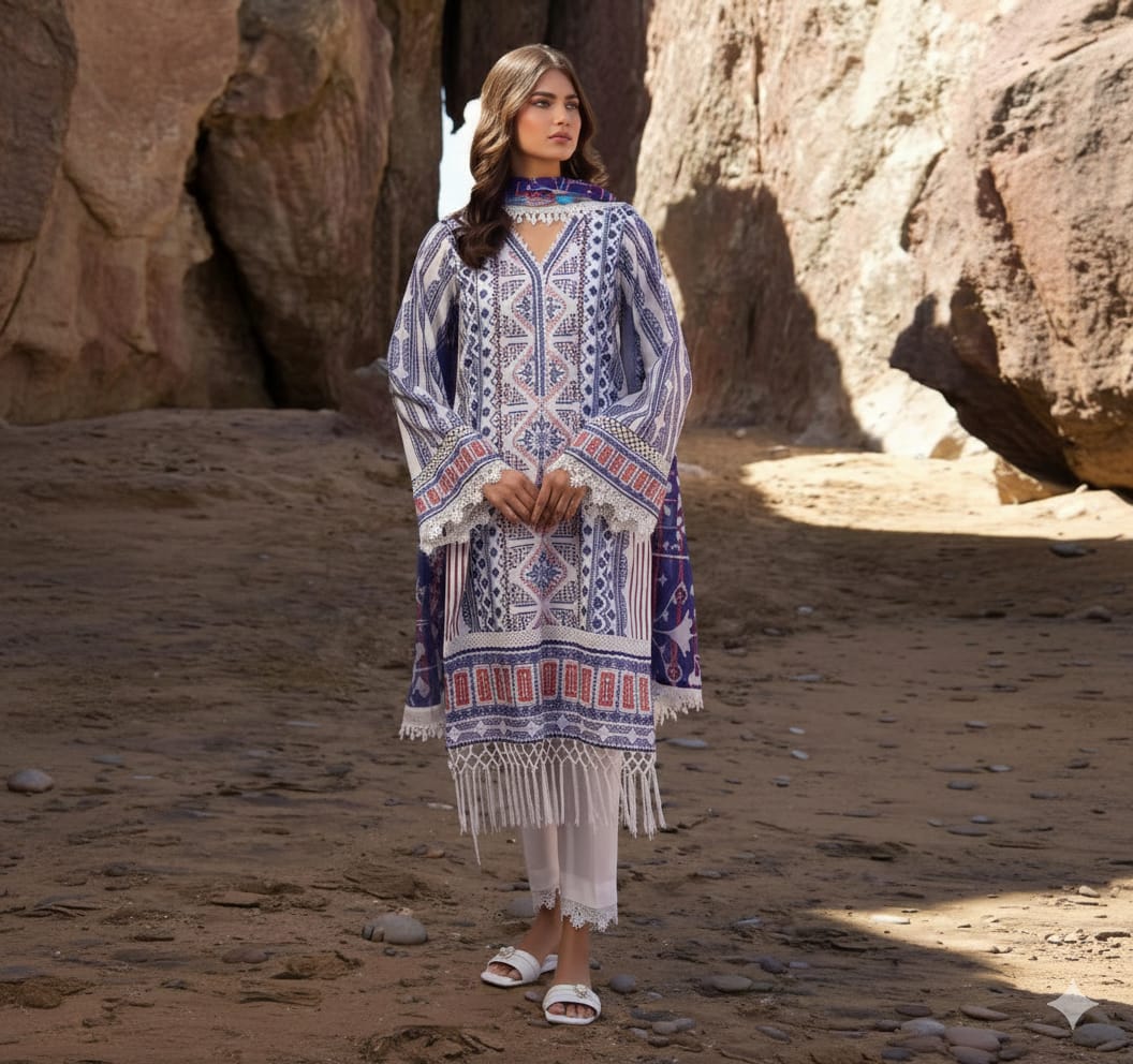 Digitel Printed Lawn Unstitched Suit