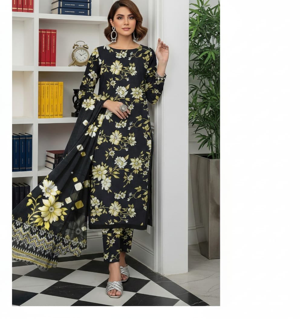 Sapphire Digitel Printed Lawn Unstitched 3-Piece Suite