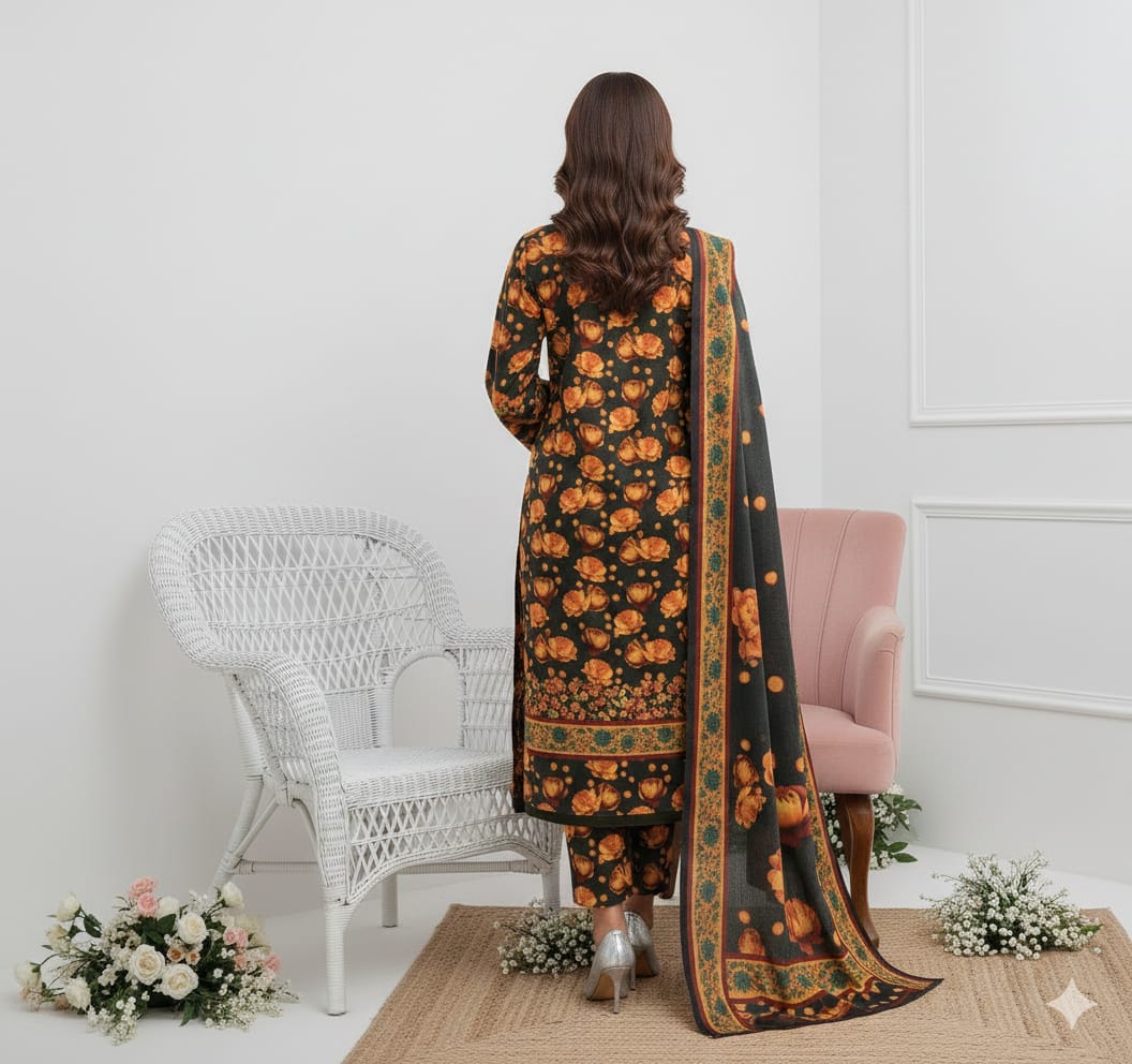 Baroque Digitel Printed Lawn Unstitched 3-Piece