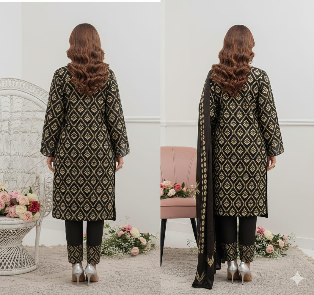 Baroque Digitel Printed Unstitched 3-Piece