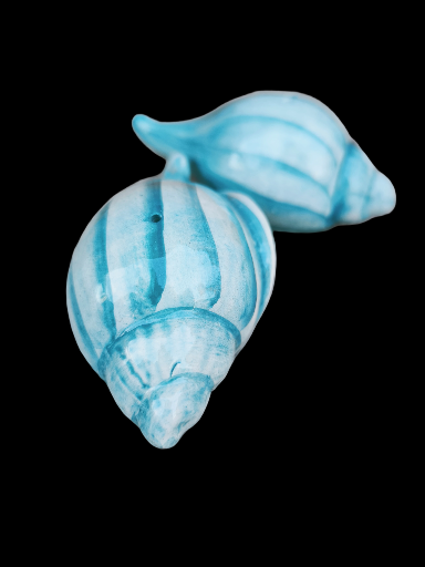 Saliera e pepiera in ceramica a forma di conchiglia - Ceramic Seashell Salt & Pepper Shakers