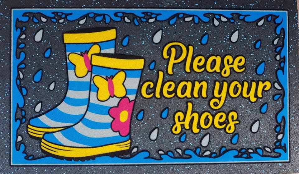 Zerbino simpatico stivali da pioggia - Cute Doormat Rain Boots