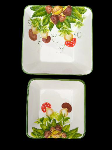 Ciotola autunnale noci - Hazelnut Decorative Square Plate