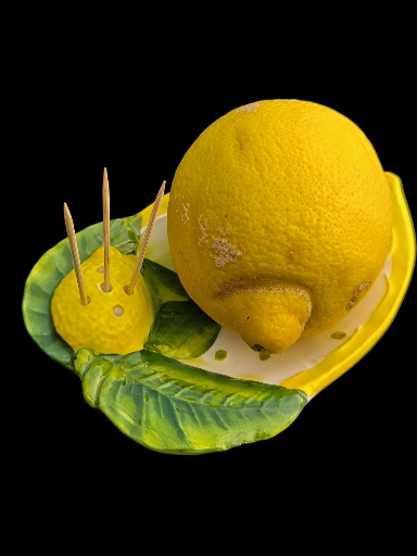 Porta fette di limone in ceramica - Ceramic lemon slice holder