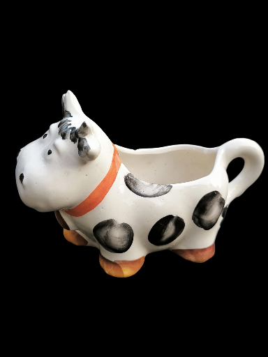 Lattiera in ceramica a forma di mucca - Cow-Shaped Ceramic Creamer