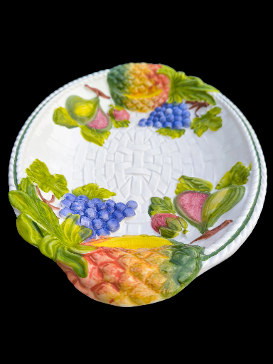 Vassoio frutta in ceramica dipinta a mano - Hand-Painted Fruit Ceramic Bowl