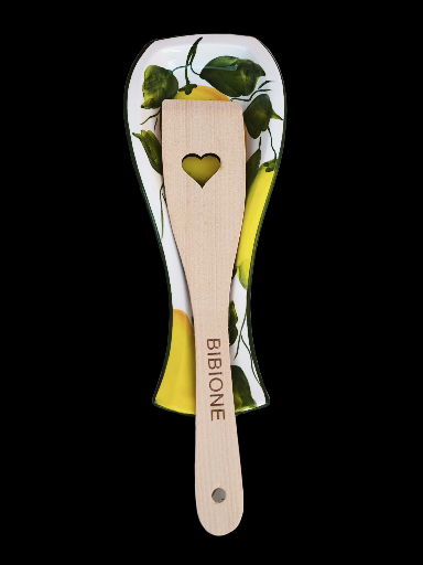 Poggiamestolo in ceramica decorato limone - Ceramic Spoon Rest decorated lemon