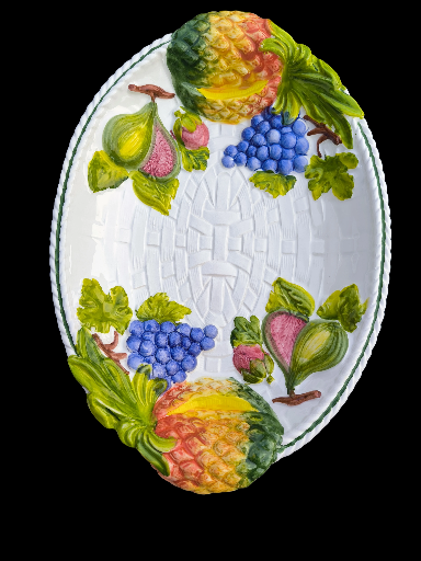 Vassoio frutta in ceramica dipinta a mano - Hand-Painted Fruit Ceramic Bowl
