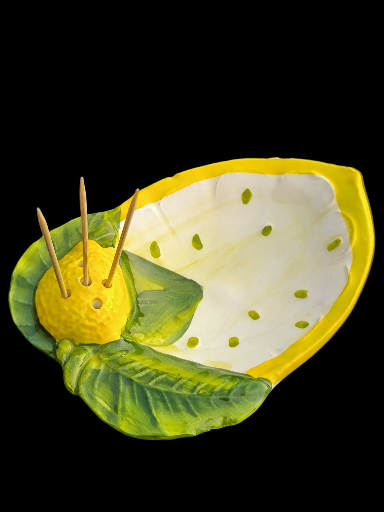 Porta fette di limone in ceramica - Ceramic lemon slice holder