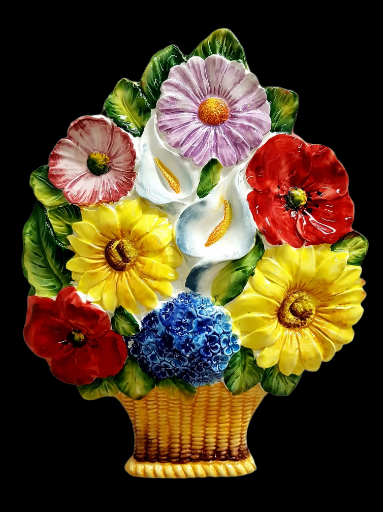 Decorazione floreale da parete - Ceramic Floral Wall Art