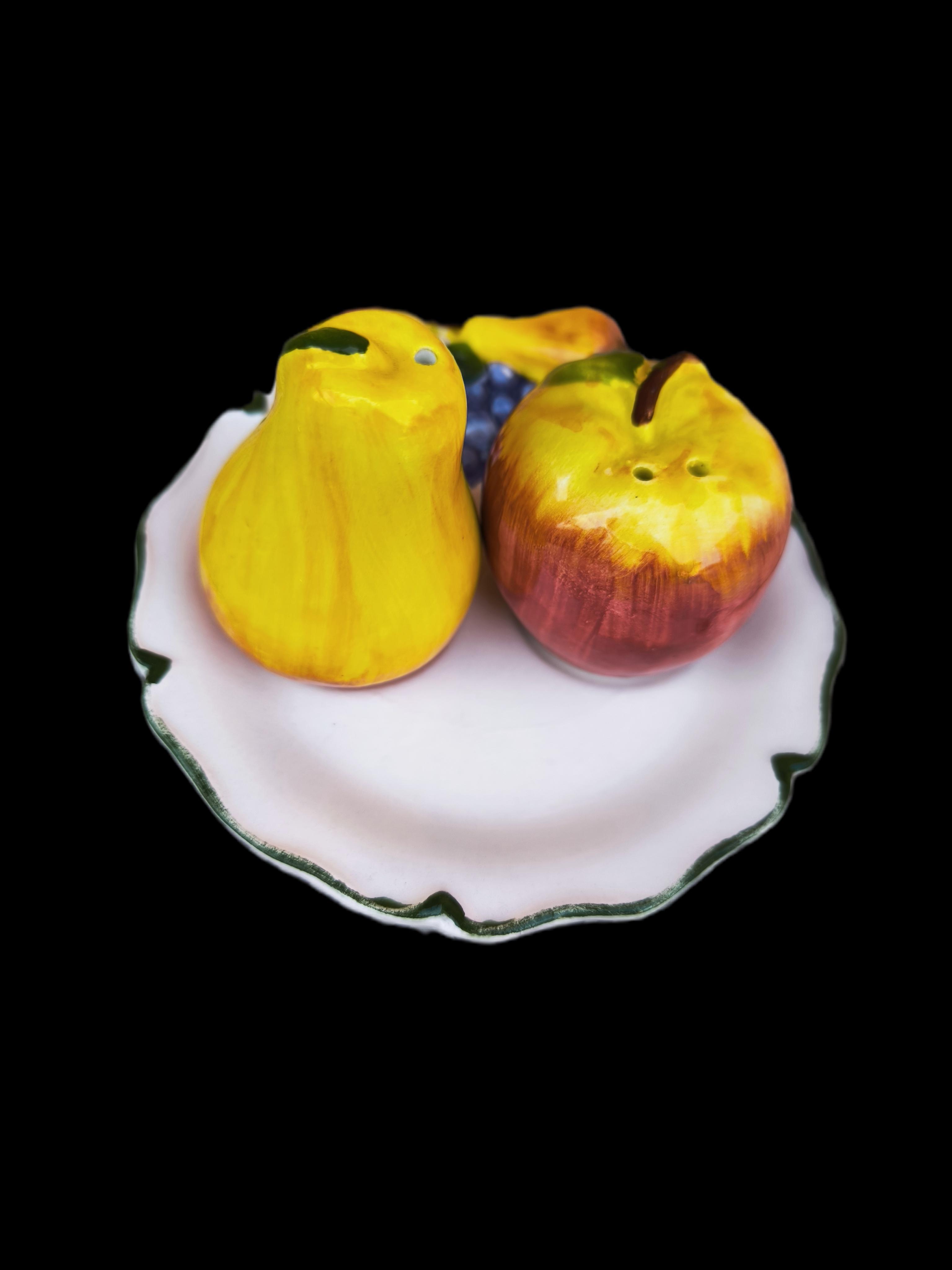 Sale e pepe in ceramica a forma di frutta - Fruit Shaped Ceramic Salt & Pepper Shakers