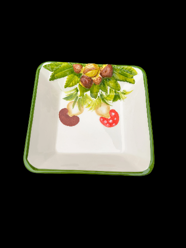 Ciotola autunnale noci - Hazelnut Decorative Square Plate