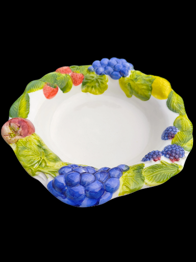Ciotola in ceramica a tema frutta - Fruit-Themed Ceramic Plate
