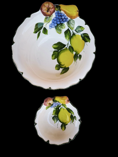 Fruttiera in ceramica dipinta a mano - Hand-Painted Ceramic Fruit Bowl