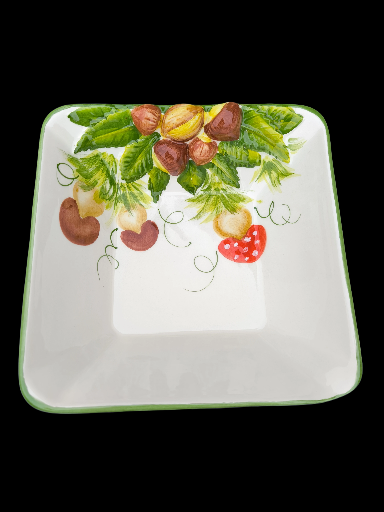 Ciotola autunnale noci - Hazelnut Decorative Square Plate