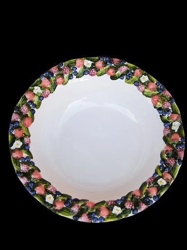 Set di stoviglie in ceramica con frutti di bosco - Ceramic tableware set with berries