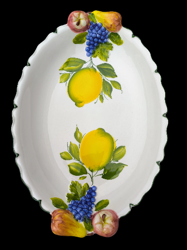 Fruttiera in ceramica dipinta a mano - Hand-Painted Fruit Ceramic Platter