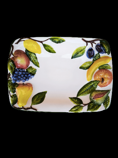 Fruttiera in ceramica rettangolare - Decorative Fruit Ceramic Plate