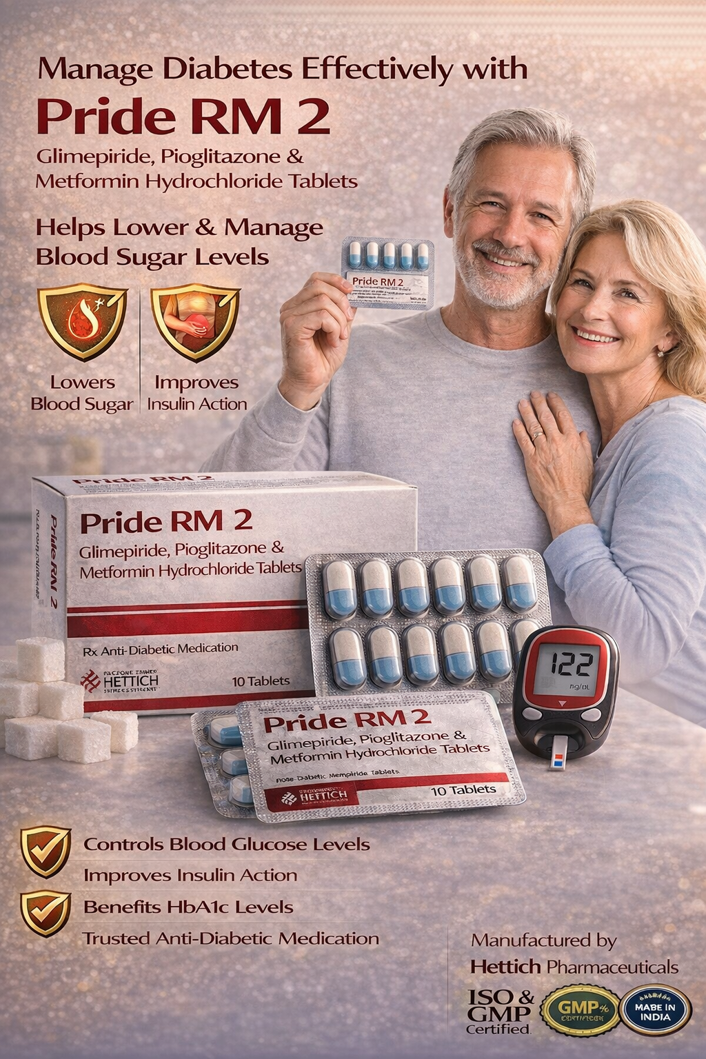 PRIDE PM-2 Tablets – Triple Combination for Diabetes Management
