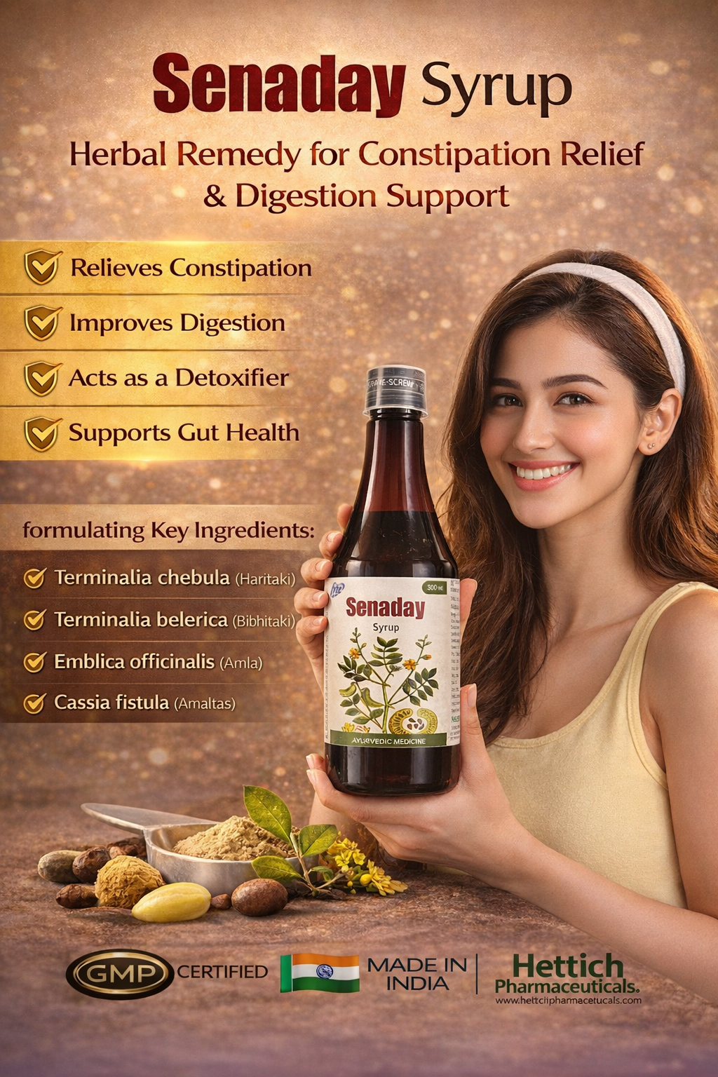 Senaday Syrup – Sugar Free Ayurvedic Digestive Care (300 ml)