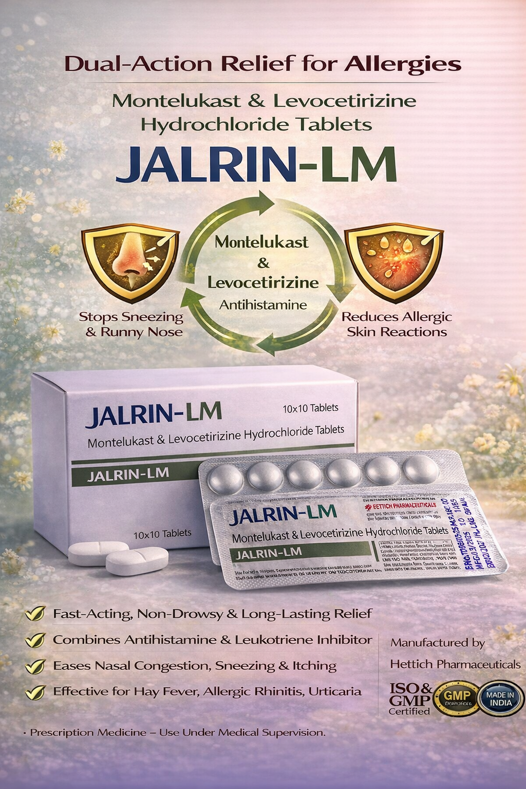 JALRIN-LM Tablets (Montelukast & Levocetirizine Hydrochloride)