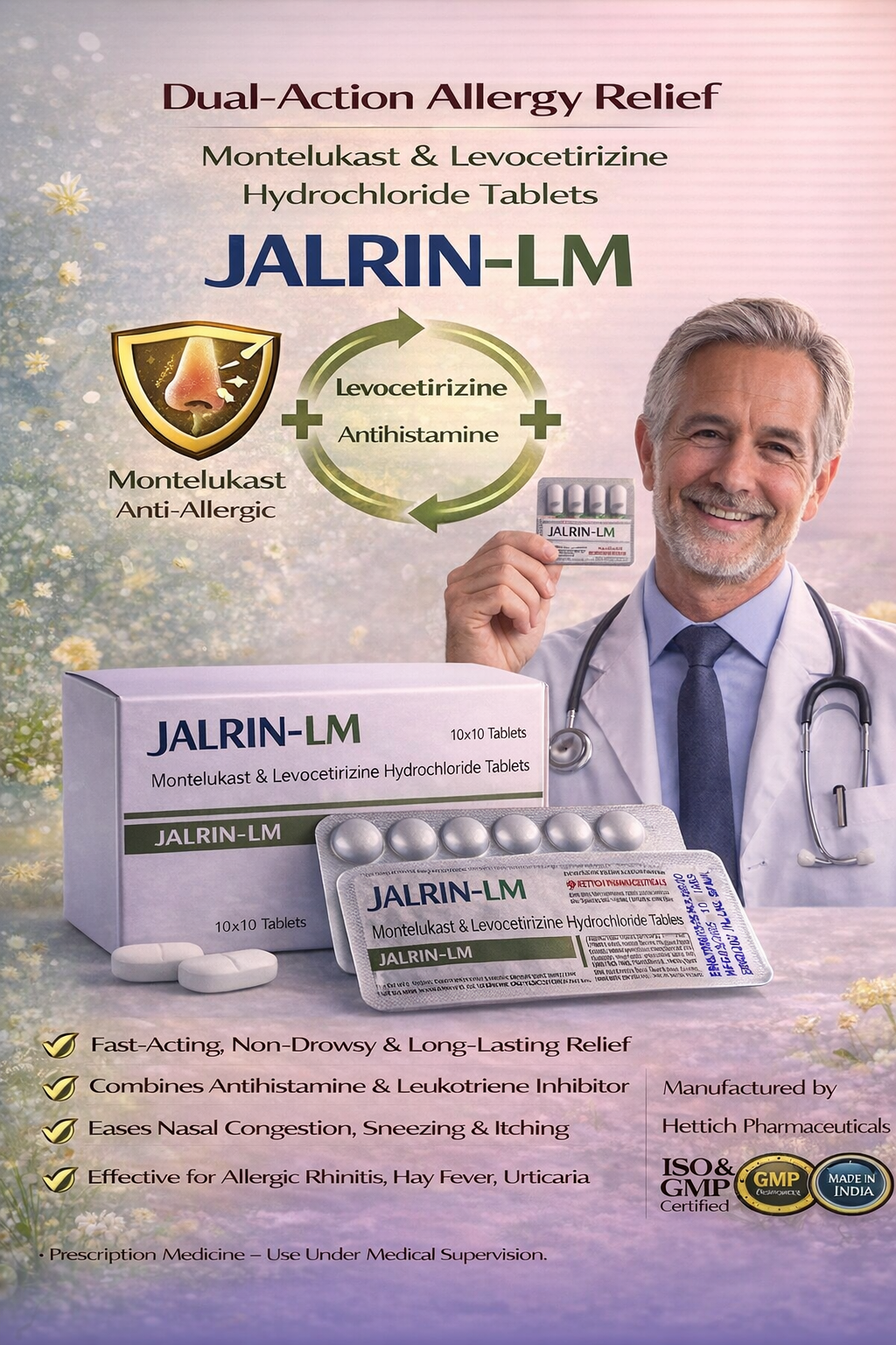 JALRIN-LM Tablets (Montelukast & Levocetirizine Hydrochloride)