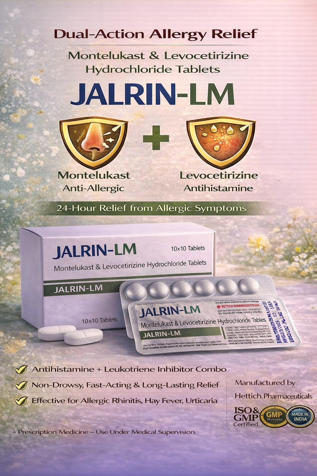 JALRIN-LM Tablets (Montelukast & Levocetirizine Hydrochloride)