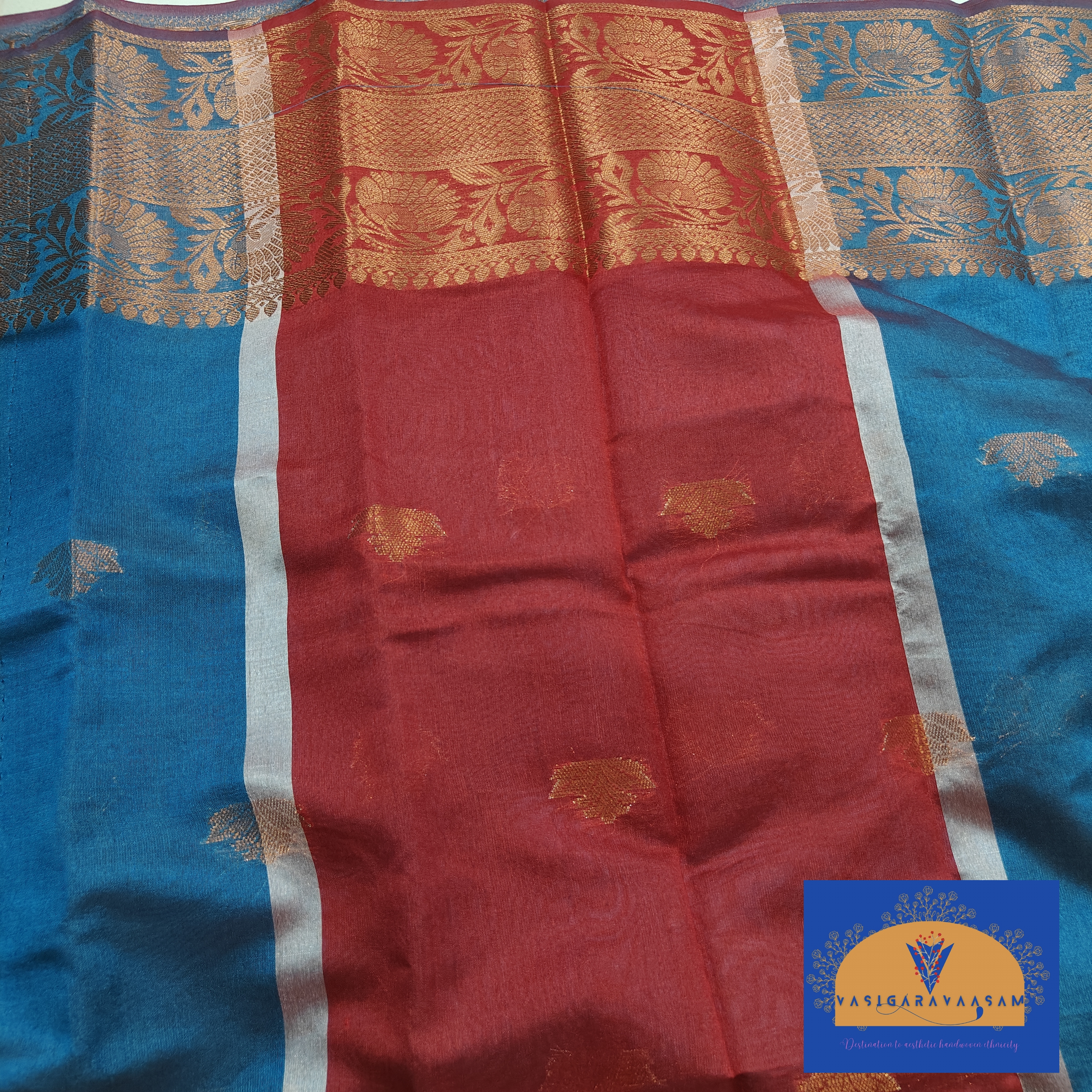 Blue Kanjivaram Silk Saree