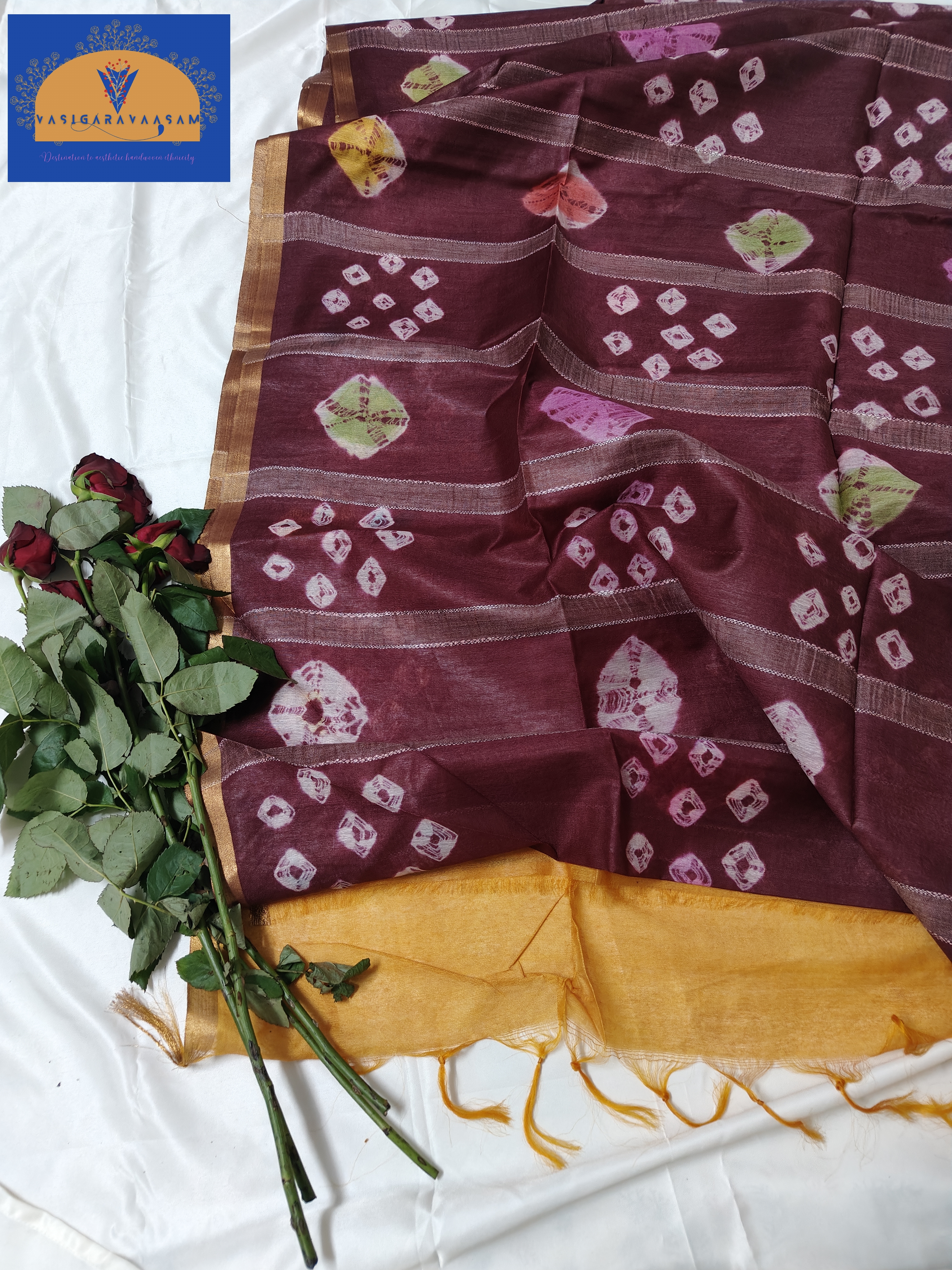 Handcrafted Batik Cotton Saree
